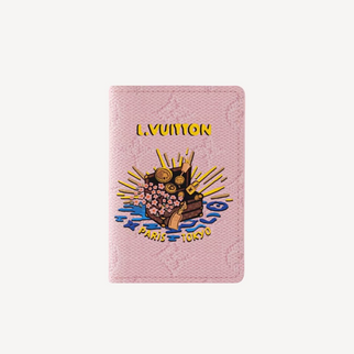 LV 行李宝箱印花图桉 袋装万用钱包 粉红色M25973