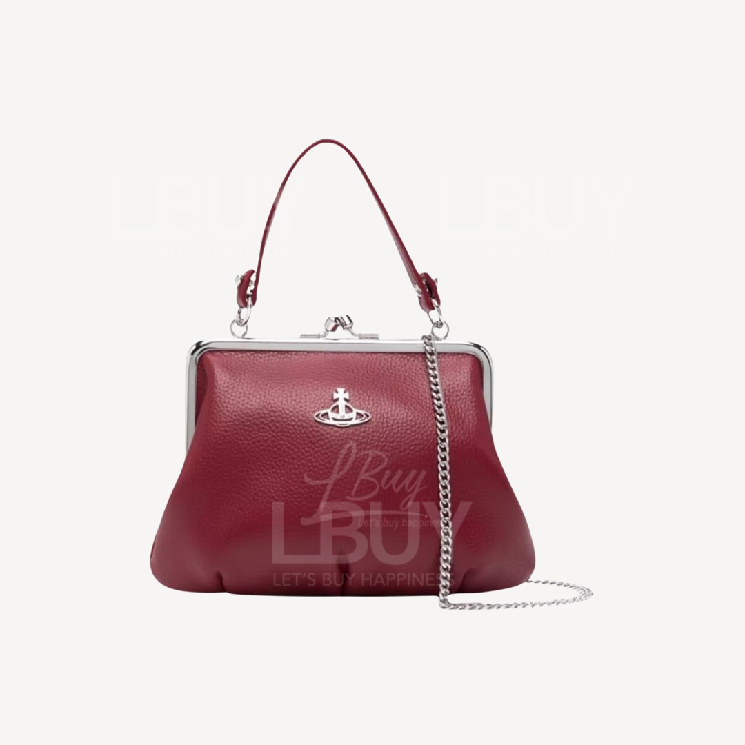 Vivienne Westwood 红色配银色 钱包斜孭袋手袋