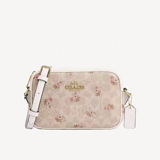 Coach Mini Jamie Camera Bag In Signature Canvas With Floral Print