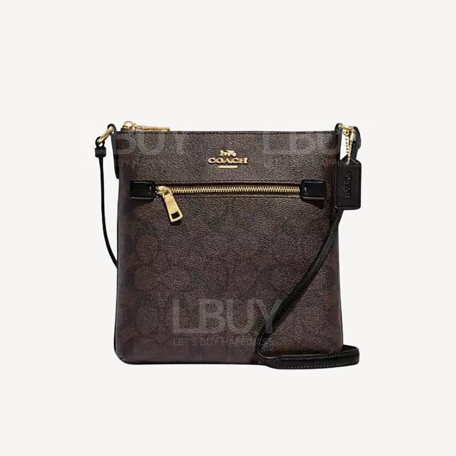 Coach Mini Rowan File Bag In Signature Canvas