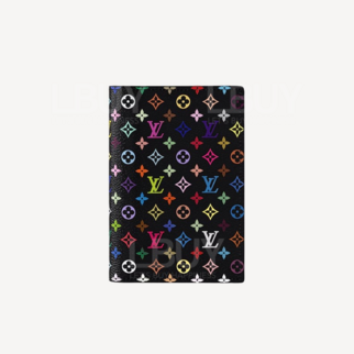 LV x TM Passport Cover Black Color Monogram M13414