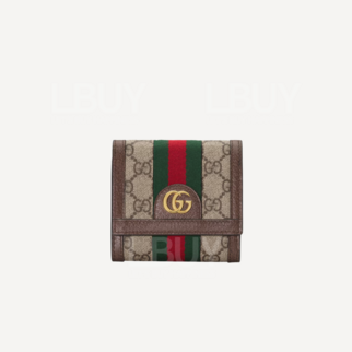 Gucci GG Logo Ophidia Wallet Brown 598662