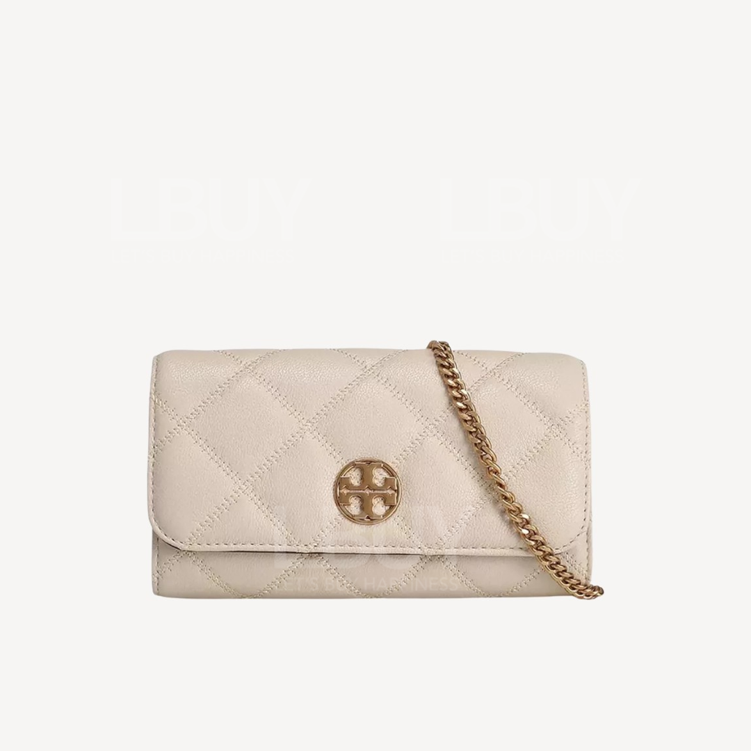 Tory Burch Willa Wallet On Chain WOC 链带包 斜孭袋 白色