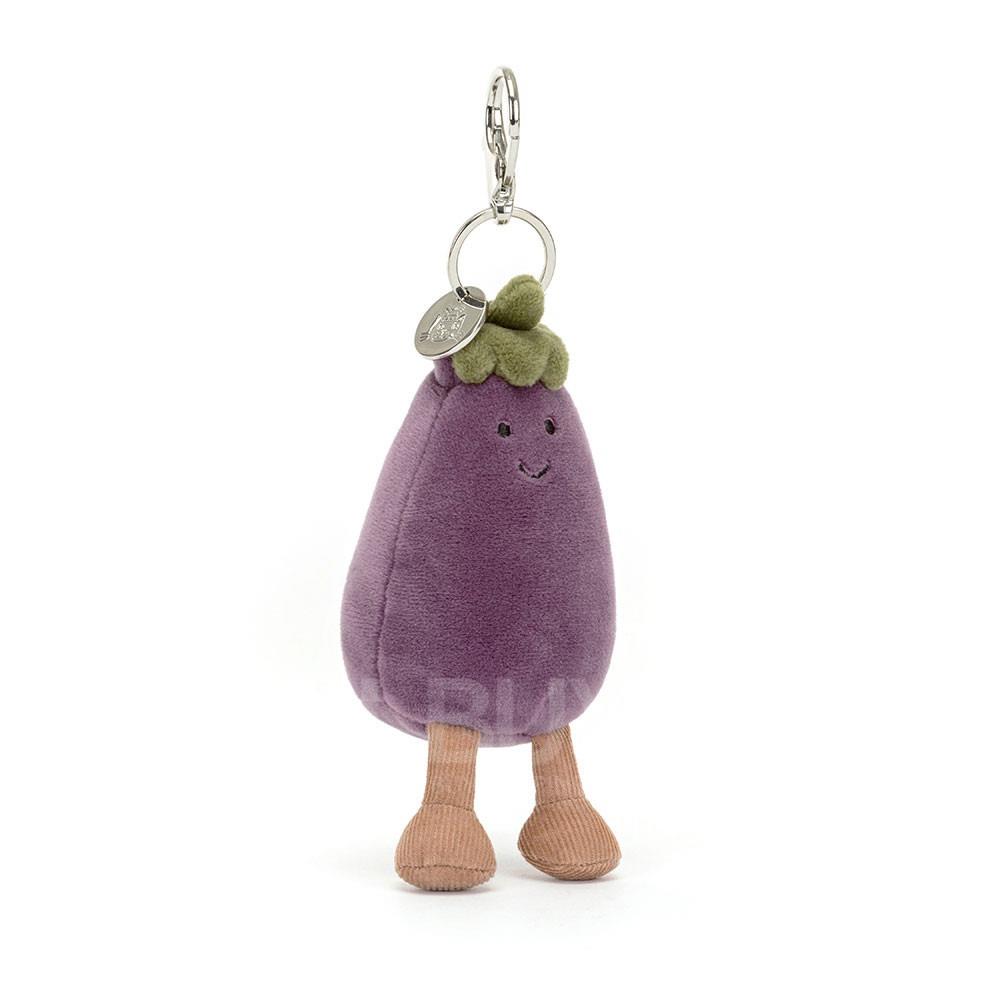 Jellycat Amuseables Vivacious Eggplant Bag Charm