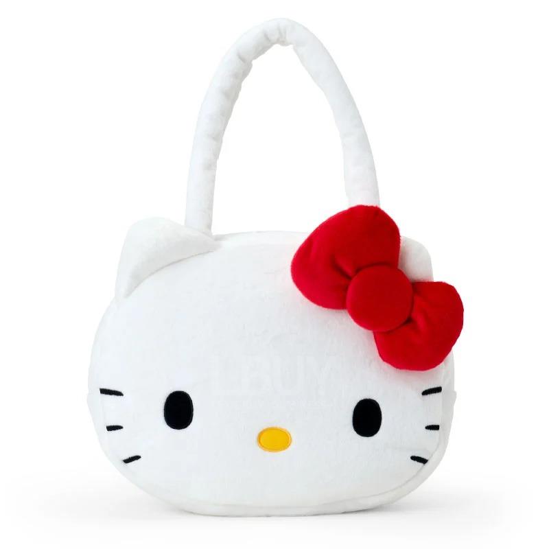 SANRIO-HELLO KITTY 35CM 大頭毛绒公仔手袋
