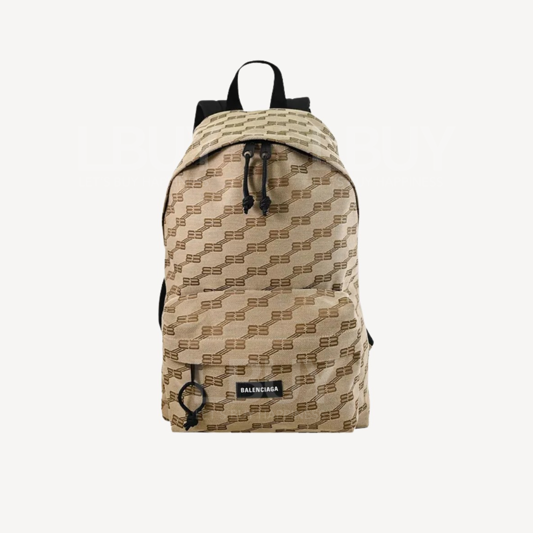 Balenciaga Bb Monogram 棕色背囊背包 713044