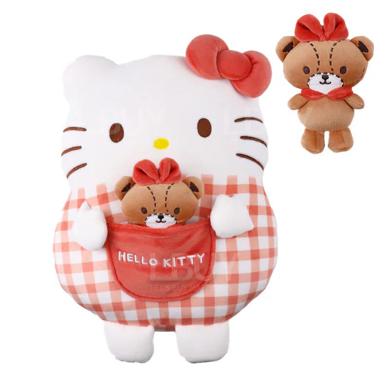Sanrio-Hello Kitty 46CM前置口袋包小玩偶抱枕