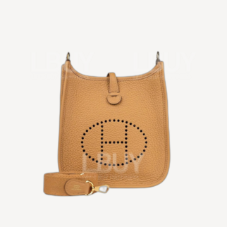 Hermes Mini Evelyne 16 Amazone Bag 饼乾色 同色肩带 短带 金扣