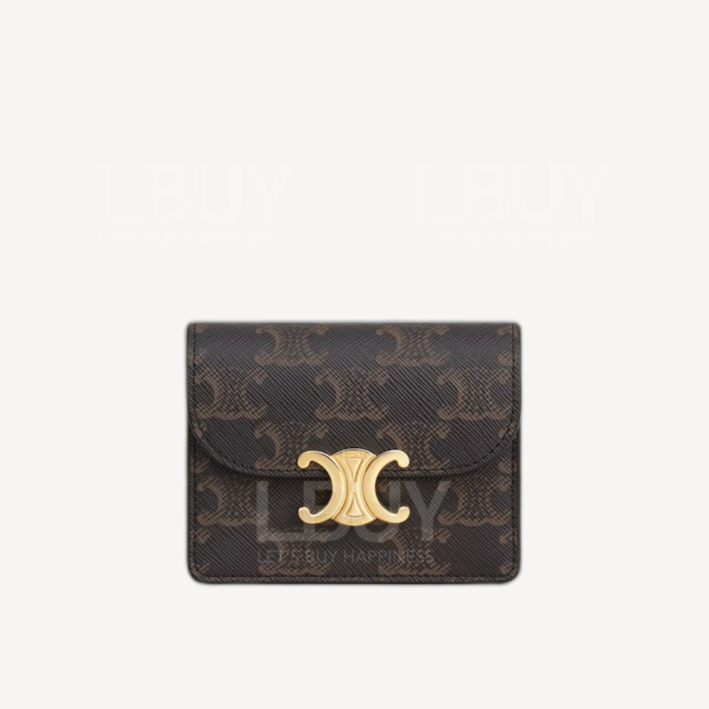 Celine Triomphe 標誌印花名片包