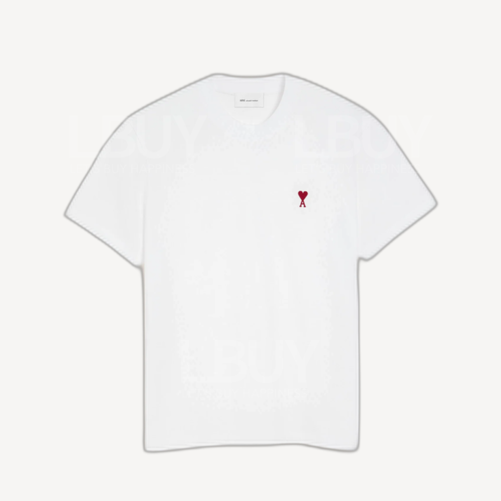 Ami Paris Regular fit 白色红心 T-shirt 中性