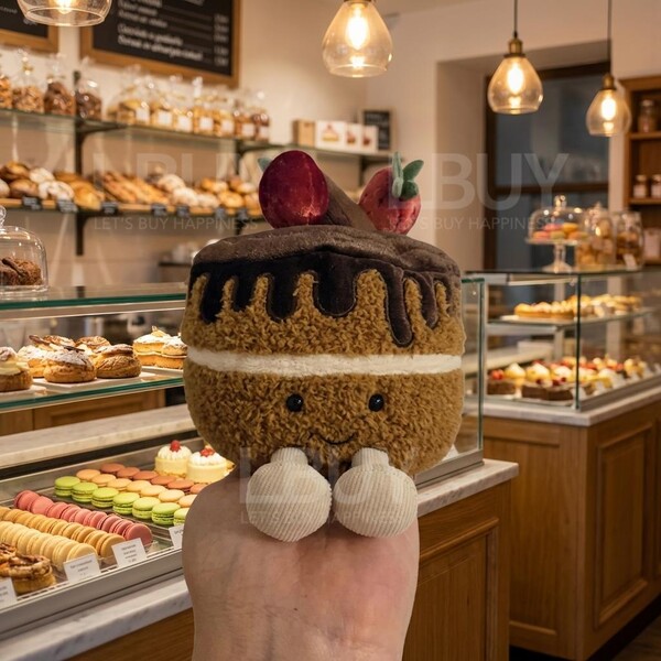 Jellycat-Jellycat Glacy Chocolate Cake (Harrods Edition)