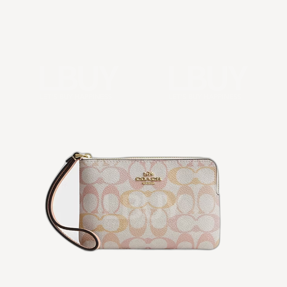 Coach Corner Zip Wristlet CW854