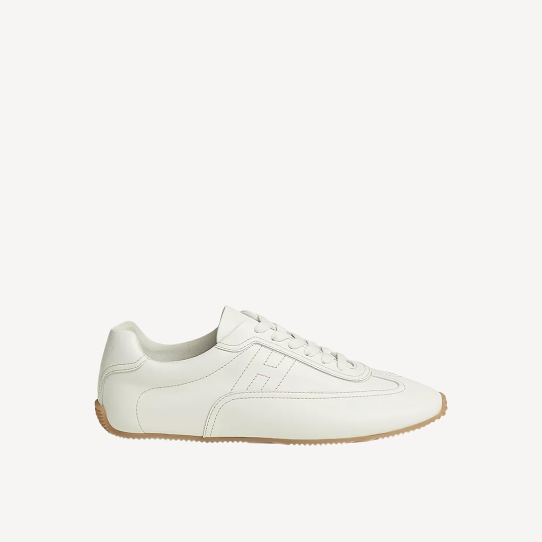 Hermes Homme Master Sneaker 男士柔軟小牛皮運動鞋 白色