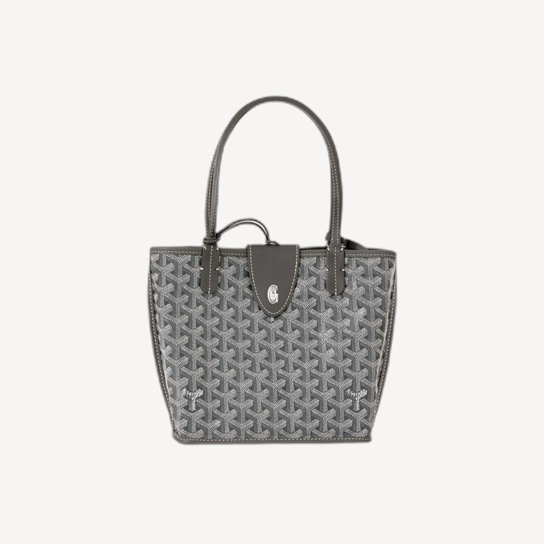 Goyard Anjou Mini Bag 單肩手袋手挽袋 附皮革磁石夾 灰色