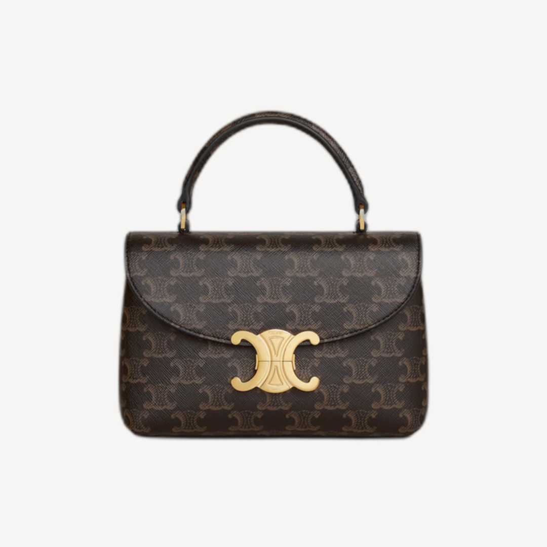 Celine Teen Nino Bag in Triomphe Canvas 標誌印花手挽袋手袋