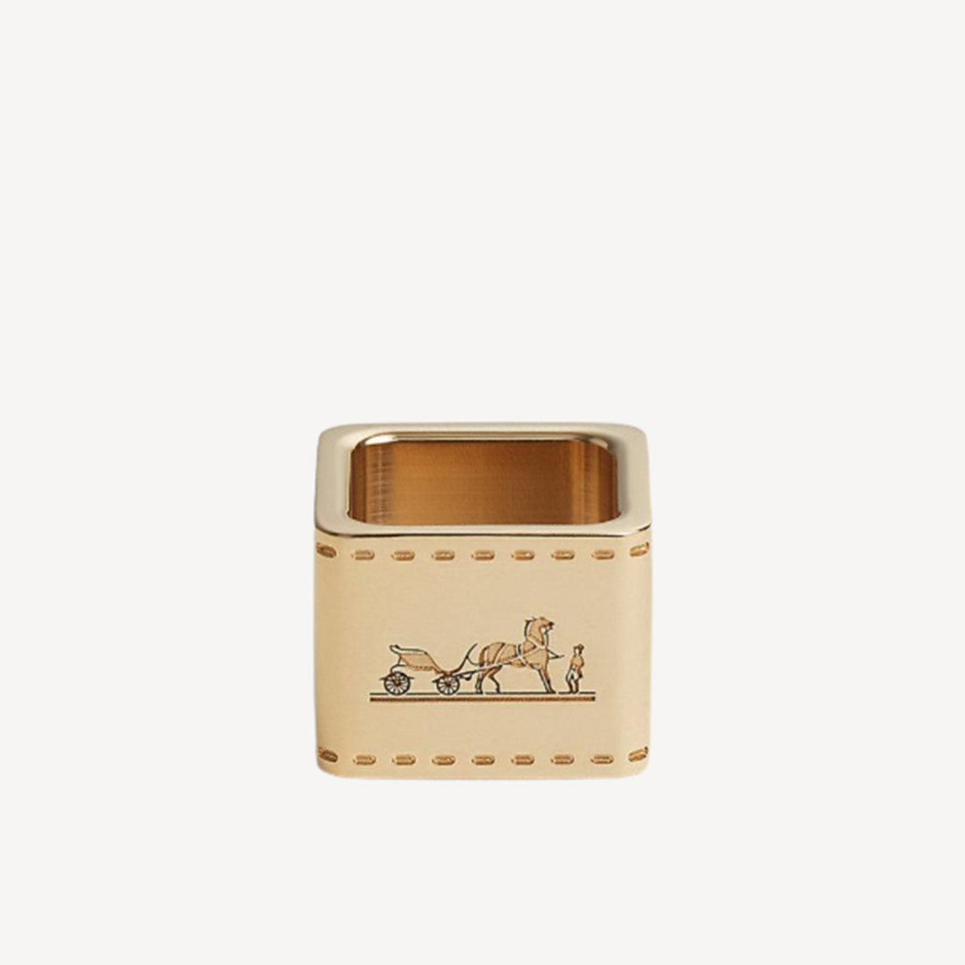 Hermes Mini Bolduc Twilly丝巾环 仿铜色